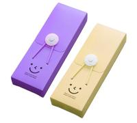 PTILSERY Estuche para lápices, práctico estuche para lápices, caja de papelería con cara feliz, caja de papelería, suministros escolares para estudiantes