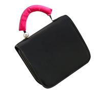 PTILSERY Neceser de viaje con asa de perlas para mujer, bolsa de maquillaje portátil de gran capacidad, organizador de cosméticos con gancho para colgar