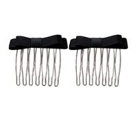 PTILSERY Peine de pelo con lazo para niña, peine de horquilla para mujer, flequillo lateral, herramienta de peinado dulce