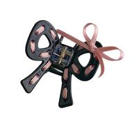 PTILSERY Pinza de pelo con forma de lazo para mujer, pinza para el pelo, delicada pinza de mandíbula para maquillaje femenino, para tomar fotos, clip antideslizante