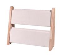 PTILSERY Soporte de madera resistente hecho a mano con diseños de doble capa, accesorio de joyería para decoración del hogar y tienda, uso diario