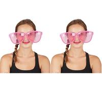 P'tit Clown 10869 - Gafas de plástico gigantes con cristales, color aleatorio (Paquete de 2)