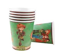 P'TIT CLOWN 14056 - Vasos Robin des Bois™ - Licencia oficial - Accesorios para decoración de cumpleaños infantil - Lote de 8-25 cl