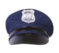 P'tit Clown 17460 - Gorra de policía de adulto, talla ajustable - Color azul