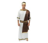 P'tit Clown 99667 - Panoplie para Traje Griego (toge + cinturón, Corona para Adultos, Talla L/XL