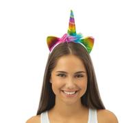 P'TIT CLOWN - Diadema Unicornio - Perfecto para completar tu disfraz (multicolor)