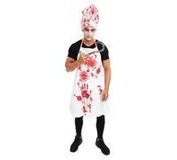 P'TIT Clown Re13521 - Disfraz adulto cocinero sangriento, talla única