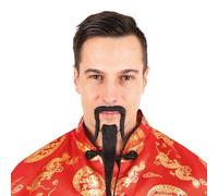 P'tit Clown re22706 - Barba y bigote de Mandarín, color negro