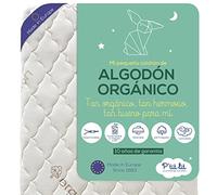 P'tit Lit Colchón cuna bebé de algodón orgánico, 60x120 cm, 100% Algodón: Material natural de origen Vegetal, Sin tratamiento químico, Desenfundable, OekoTex, Hecho en Europa