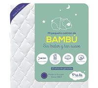 P'TIT LIT Matelas Bébé Bamboo Colchón de bebé, Espuma, White, 70x140x10 cm