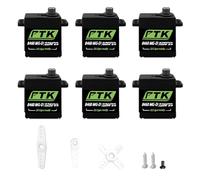 PTK 8460 MG-D 16g Metal Gear Digital servo Remote Control Model Car and Aircraft 450-volt Straight and Inclined Disc Glider (6pcs)