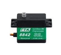 PTK 8842 Metal Digital Servo 32kg High-Torque Model for RC Vehicles High-Speed Fixed-Wing Drone Servo (90°)