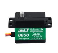 PTK 8850 Metal Digital Servo 42kg High-Torque Model for RC Vehicles High-Speed Fixed-Wing Drone Servo (270°)