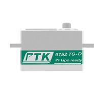 PTK 9752 TG-D Remote Control Vehicle - Steerable Low-Profile Servo for High-Speed Model Car - 1/8 Scale Servo Supports SR, SSR, SHR (270°)