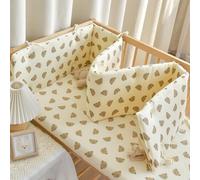 PTKG Barrera Cama NiñOs CojíN Barandilla de Seguridad para NiñOs Alfombra AnticolisióN ProteccióN Integral Almohadilla de Choque CojíN de Borde de AlgodóN Barandilla Blanda,D11,180 * 28cm