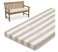 PTKG Cojin Banco Exterior Grosor 5 cm Relleno Cojin Cojines para Banco Impermeable Colchoneta Banco Jardin Cojines Sillas Comedor for Terraza BalcóN Palet Comedor Columpios,Caqui,200x50x5cm