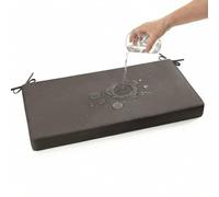 PTKG Cojines para Sillas Impermeable Grosor 5 cm Cojines Exterior Funda Desmontable Cojin para Banco Base Antideslizante para Banco de Madera Exterior/Interior/Jardin/Zapatero,Grau,150x45x5cm
