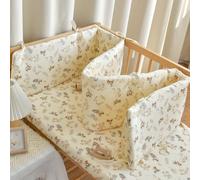 PTKG Protector De Cama, Cojín Barandilla De Seguridad para Niños, Suave Transpirable Alfombra Anticolisión para El Hogar Fácil, Protección Integral para Evitar Colisiones,D7,180 * 28cm