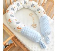 PTKG Puede Dispersar el Impacto para Formar una Estructura Amortiguadora en El Borde Barrera de Cama PortáTil Alfombra AnticolisióN CojíN Barrera de Cama Plegable,W16,180cm