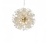 PTLYE Lámpara de araña de Cristal con Forma de Diente de león y Fuegos Artificiales para Comedor, Dormitorio, Bar, Tienda Comercial, Moderna y Minimalista