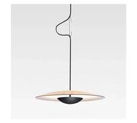 PTLYE Luces Colgantes LED Simples Grano de Madera Negro Compatible con Mesa Comedor Sala de Estar Cocina Lámpara Colgante para el hogar Accesorio de iluminación Interior, Lámpara Colgante de Techo