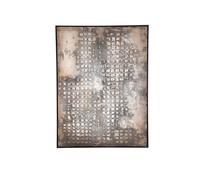 PTMD Panel de Pared Pathe - 92x4x122 cm - Lienzo - Marrón