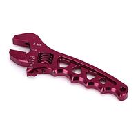 PTNHZ Llave inglesa ajustable de aluminio ligero AN3-AN12 para manguera (rojo)