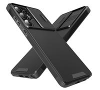 Ptny Funda para Samsung Galaxy S25 Ultra Carcasă Militar Blindada de Cámara Deslizante Proteger Fundas, PC y TPU Antigolpes Anti-arañazos Carcasa para Samsung Galaxy S25 Ultra, Negro