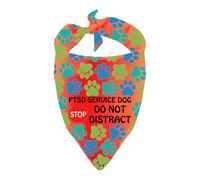 Ptsd - Bandana de servicio para perro con texto en inglés "Do Not Distract Dog Bandan"