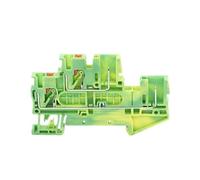 PTTB 2.5/2P Pulg de doble nivel en bloque de terminales PPH 2.5 1P 2P 3P 4P 5P 6P 7P 8P 9P 10P Push in/Plug Test Din Rail Wire Connector (PTTB2.5-2P-PE, 1 unidad)