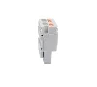 PTTB 2.5/2P Pulg de doble nivel en bloque de terminales PPH 2.5 1P 2P 3P 4P 5P 6P 7P 8P 9P 10P Push in/Plug Test Din Rail Wire Connector (PPH2.5-6, 1 unidad)