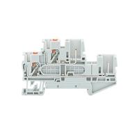 PTTB 2.5/2P Pulg de doble nivel en bloque de terminales PPH 2.5 1P 2P 3P 4P 5P 6P 7P 8P 9P 10P Push in/Plug Test Din Rail Wire Connector (PTTB2.5-2P, 1 unidad)