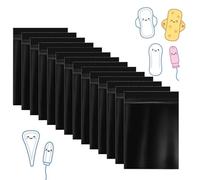 Ptwola 100 bolsas higiénicas para compresas sanitarias, bolsas de eliminación de tampones, higiénicas femeninas, bolsas higiénicas con cierre para prevenir olores para tampones, compresas sanitarias