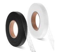 Ptwola 2 rollos de cinta adhesiva para dobladillo de 0.59 pulgadas x 70 yardas, cinta de dobladillo sin coser, cinta adhesiva de brujería para proyectos de manualidades, cortinas, pantalones, ropa