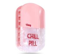 Ptwola Chill Pill - Pinza para el pelo de farmacia rosa, divertida y divertida, personalizada, accesorios para el cabello de enfermera, acetato de verano, pasadores pequeños para el cabello para