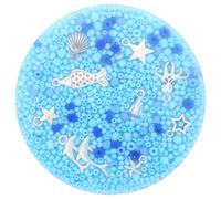 Ptwola Juguetes sensoriales de silicona no pegajosa, 8,5 cm, portátil, reutilizable, para relajarse, para la ansiedad, cesta de Pascua para adultos, palillo y cáscara (azul océano)