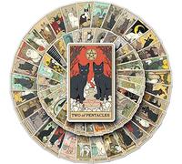 Ptyism 78 Pcs Tarot Pegatinas Vintage stickers Retro Vintage Pegatinas para Scrapbooking,Bullet Journal,DIY etc