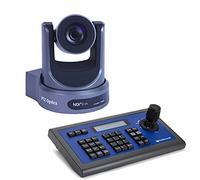 PTZOptics 30X-NDI Cámara de transmisión y conferencia, Grey+ HuddleCamHD HC-JOY-G3 3ª generación Serial PTZ Joystick