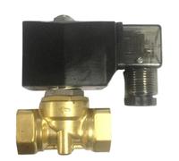 PU-10 0~1bar 2/2 way direct acting NC brass G1/2" bsp water, oil, air solenoid valve FKM Seal orifice 10mm(DC 12V)
