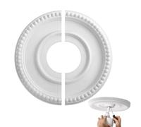 PU Ceiling Medallion - Classic Round Light Cover | Decorative Chandelier Ri