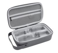 PU Cuero Agua Portátil de Acción Protectora Bolsa de Almacenamiento de Cámara Gris para Viajar