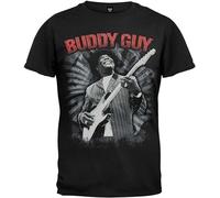 PU KOU Buddy Guy - Swirl 2011 Tour Adult Unisex 100% Cotton Short-Sleeve T-Shirts Black S