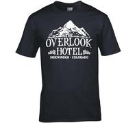 PU KOU Inspired by The Shining The Overlook Hotel T Shirt Inspired by The Shining The Overlook Hotel T Shirt Black 3XL Unisex 100% Cotton Short-Sleeve T-Shirts Black XXL