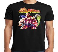 PU KOU Publiciteez Big and Tall The Toxic Avenger Horror Movie Unisex 100% Cotton Short-Sleeve T-Shirts Black XXXL