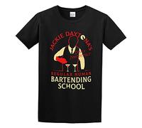 PU KOU Regular Human Bartending School Unisex 100% Cotton Short-Sleeve T-Shirts Black S