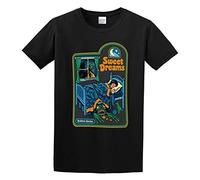 PU KOU Sweet Dreams Art Unisex 100% Cotton Short-Sleeve T-Shirts Black XXXL