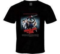 PU KOU Tucker and Dale Vs Evil Horror Movie Unisex 100% Cotton Short-Sleeve T-Shirts Black L