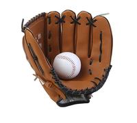 PU Leather Baseball Mitt - Youth Catcher Batting Glove, Cushioned Palm Pitcher Mitt Sports Equipment, PU Leather Baseball Glove for Teens Adults Kids, Professional Training Practice Game Use Sports