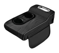 PU Leather Car Armrest Cushion | Memory Foam Center Console Pad with Storage Bag | Soft Breathable Organizer Pocket | Car Armrest | Seat Box Lid Cover | SUV Truck Vehicle Comfort Use