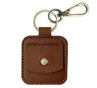 PU Leather Coin Pouch - Handmade Jewelry Organizer, Mini Keychain Holder | Compact Accessory Storage Pouch Keyring Gym, Handcrafted Portable Valuables Storage Solution Necklace Bracelet with Gym